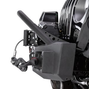 Jeep Wrangler Bumper - Front - Go Rhino - Rockline Front Stubby with Overrider - Textured Black - `07-`20